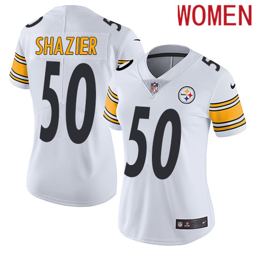 2019 Women Pittsburgh Steelers #50 Shazier white Nike Vapor Untouchable Limited NFL Jersey->women nfl jersey->Women Jersey
